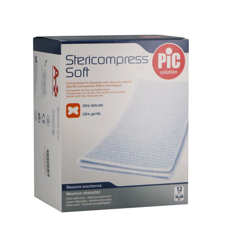 Pic Stericompress Soft compresse in tessuto non tessuto sterili 36x40 cm-1