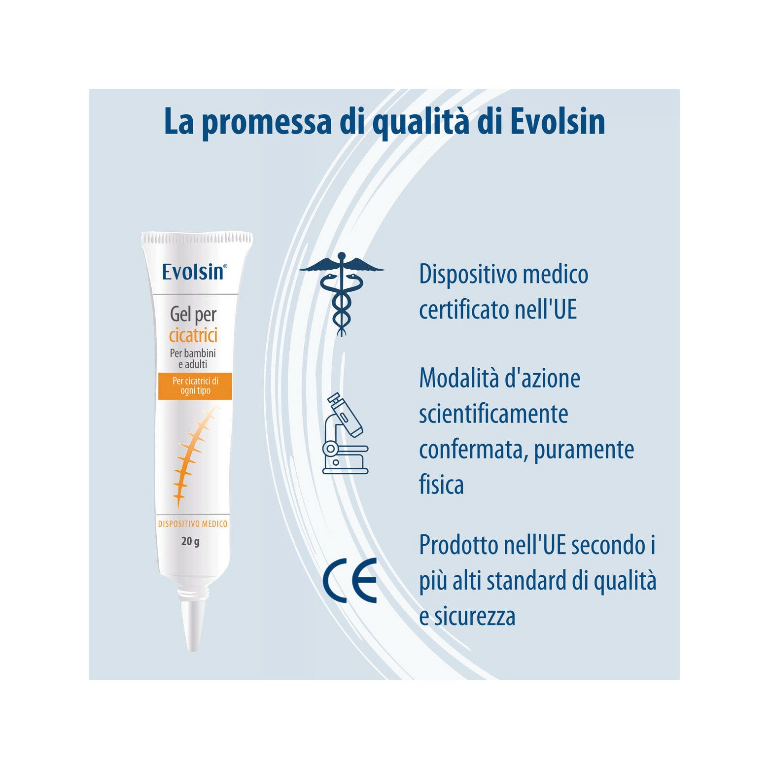 Evolsin Gel Silicone Per Cicatrici Per Bambini E Adulti 20g-4