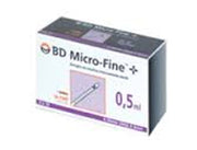 BD Micro-Fine + 0,5 ml siringhe da insulina internamente sterili 3 x 10-1
