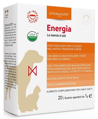 Energia Alimento Complementare Per Cani E Gatti 20 Bustine 1g-2