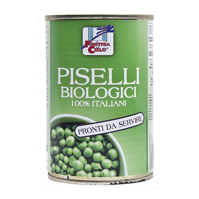 Piselli lessati pronti biologici da 400gr-1