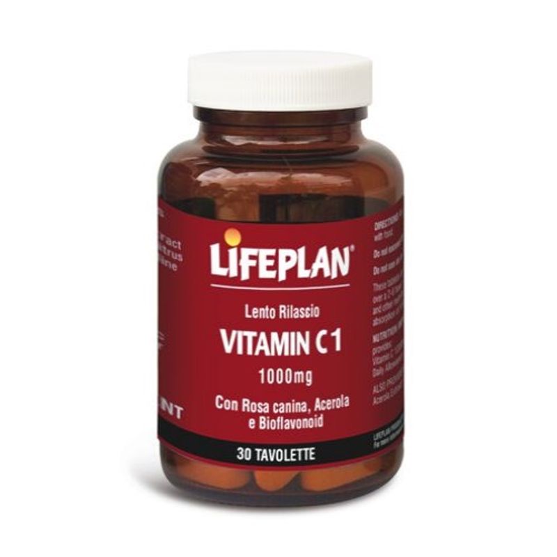 Lifeplan Vitamin C1 favorisce il sistema immunitario e riduce lo stress ossidativo senza glutine 30 -1