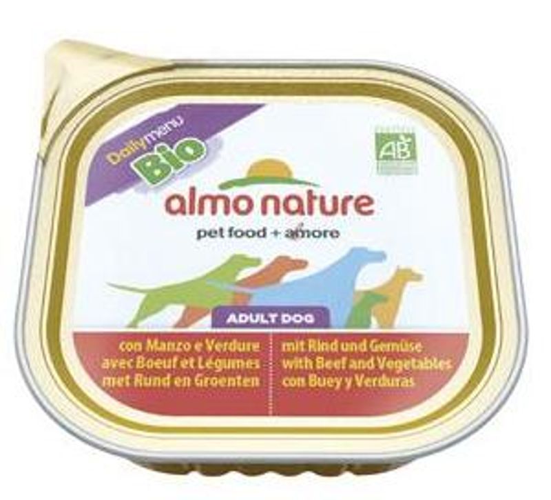 Bio Paté Almo Nature manzo e verdure 300g - Cane adulto-1