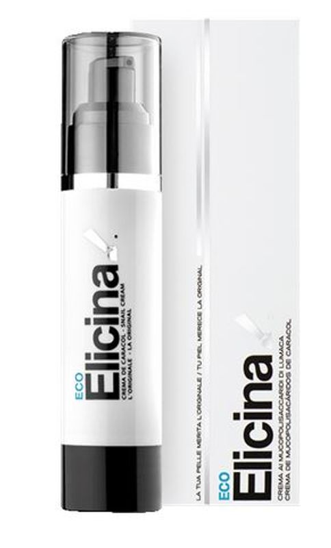 Elicina eco crema viso cura gli inestetismi della pelle a base di bava naturale di lumaca 50ml-1