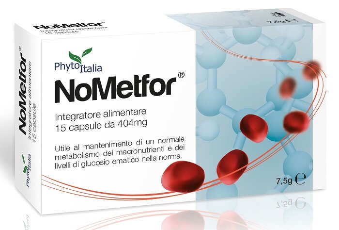 Phytoitalia Nometfor utile contro la glicazione e l'ossidazione 15 compresse-2