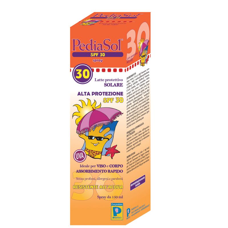 Pediatrica Pediasol Latte Protettivo alta protezione SPF30 spray 150ml-1