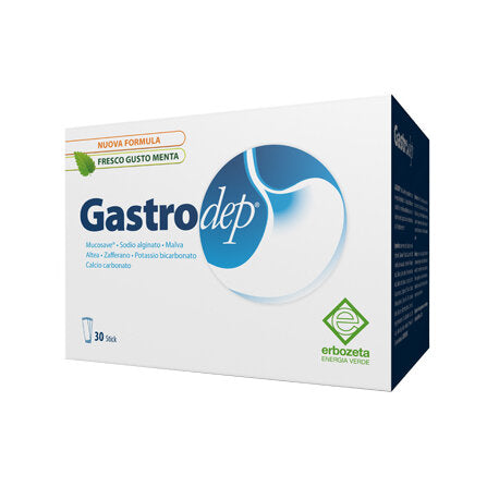 Erbozeta Gastrodep utile per il sistema digerente gusto Menta 30 Stick-2
