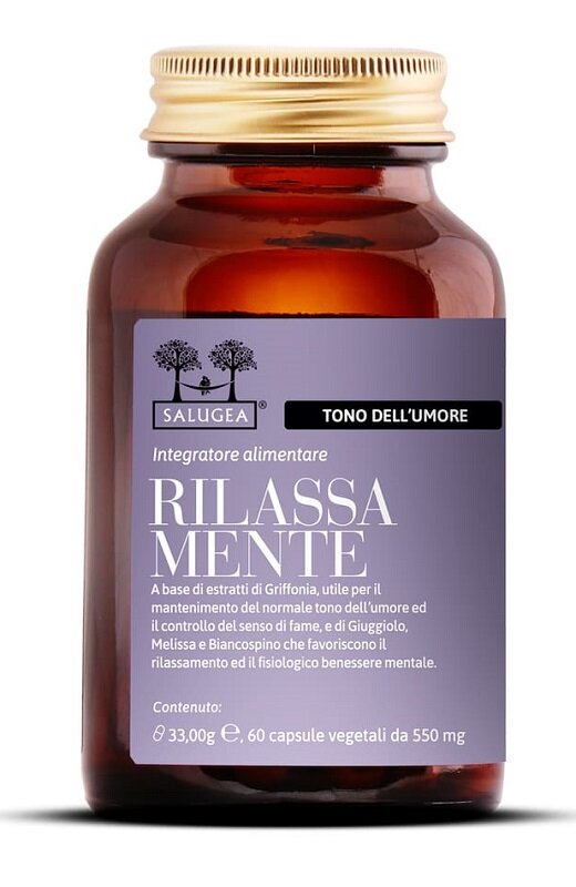 Salugea Rilassamente utile per il rilassamento e la concentrazione 60 capsule-2