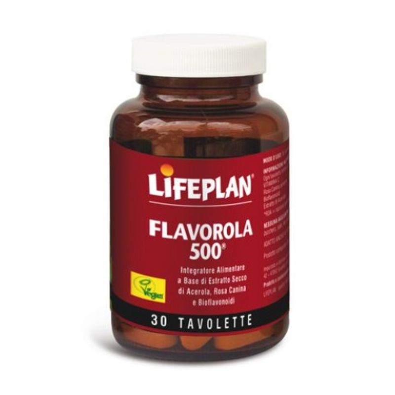 Lifeplan Flavorola 500 favorisce il controllo dell’acidità gastrica 30 tavolette-1