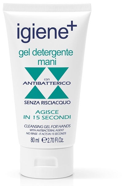 Igiene+ Gel Detergente Mani Antibatterico Senza Risciacquo 80ml-1