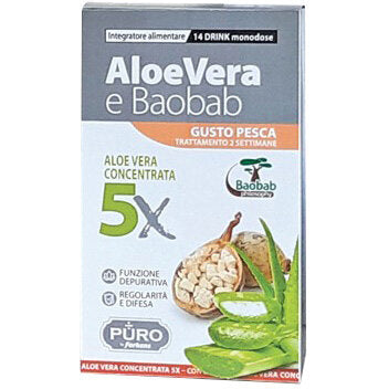 Forhans Puro Aloe Vera Concentrata 5X+ Baobab 14 Drink Da 10ml-2