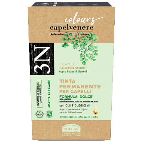 Helan Capelvenere Colours Tinta Permanente per capelli 3N Castano Scuro-2