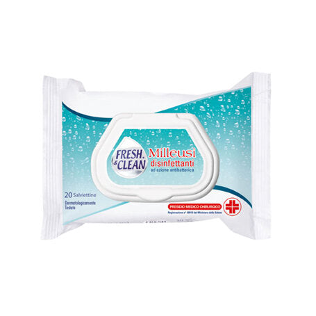 Salviettine Disinfettanti Milleusi Fresh&Clean 20 Pezzi-2