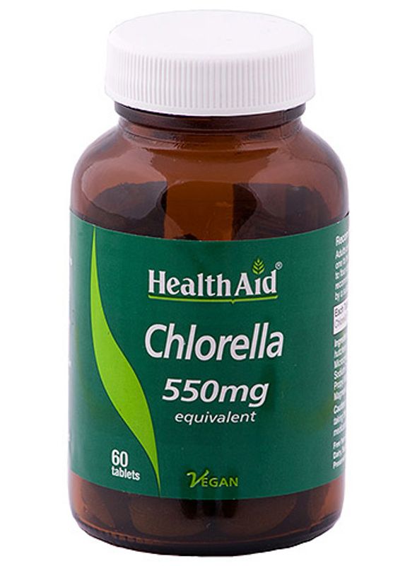 Chlorella 550mg alga verde integratore alimentare antiossidante 60 compresse-1