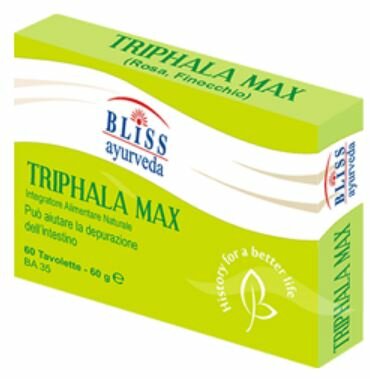 Bliss Ayurveda Triphala Max benessere del transito intestinale 60 compresse-1