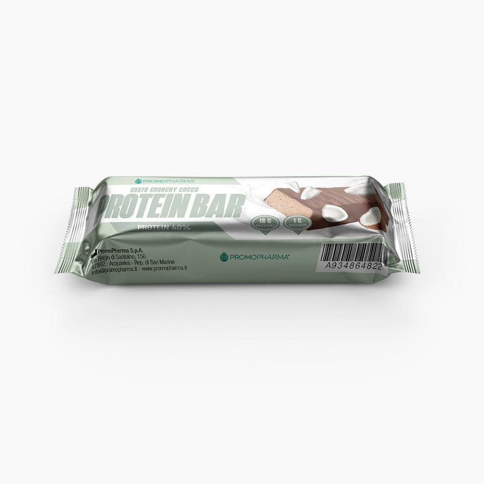 Protein Bar 40% Barretta Proteica Crunchy Cocco 45g-2