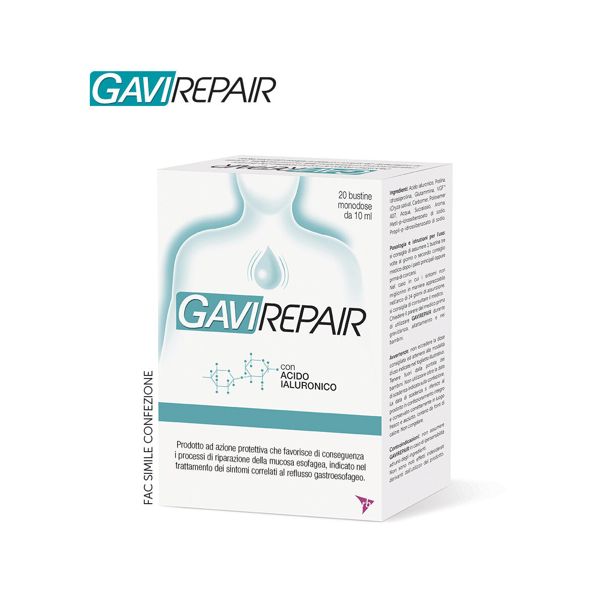 GaviRepair riparazione della mucosa esofagea 20 bustine-6
