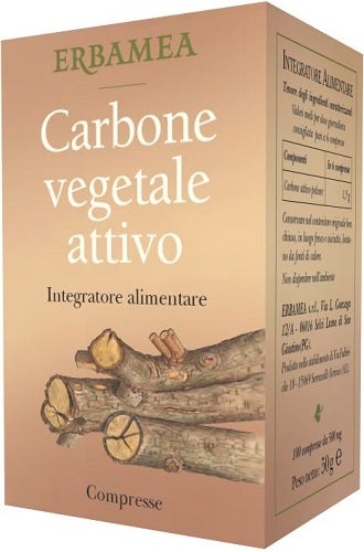 Erbamea Carbone Vegetale Attivo 100 Compresse-1