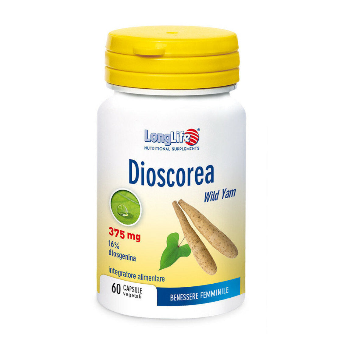Longlife Dioscorea 300mg Benessere femminile 60 capsule vegetali-2