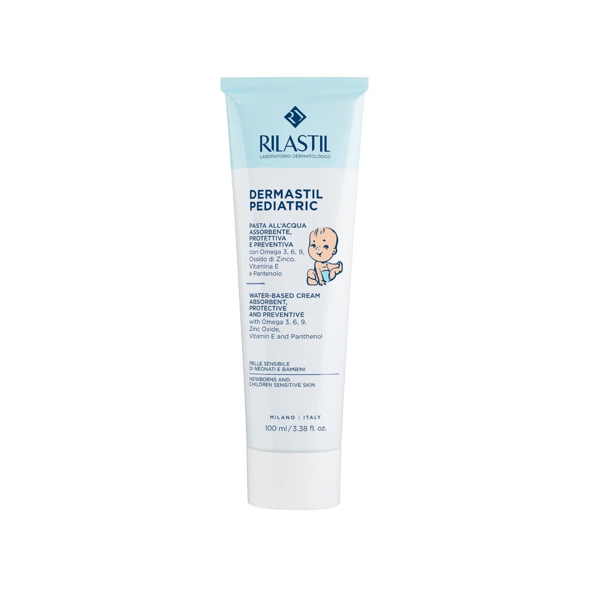 Rilastil Dermastil Pediatric Pasta Acqua ng 100 ml-1