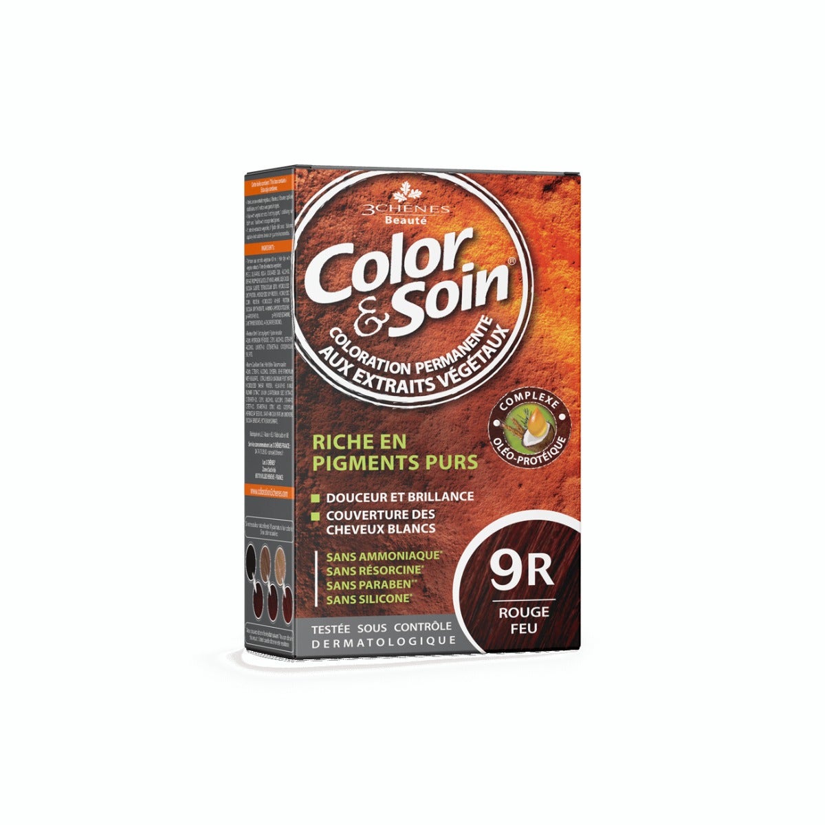Les 3 Chenes Color & Soin Kit Tinta Capelli 9R Rosso Fuoco-1