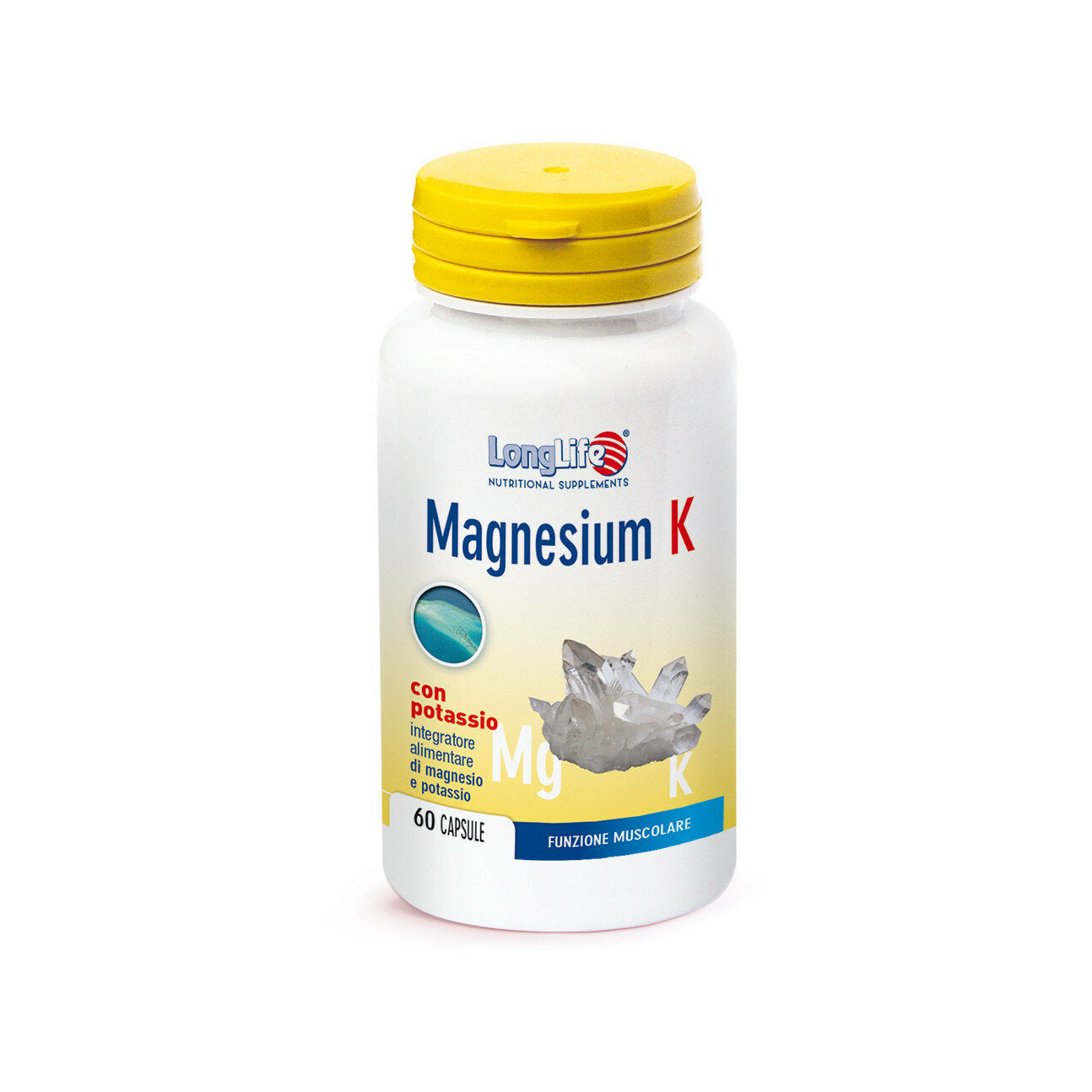 Longlife Magnesium K integratore alimentare di Magnesio e Potassio 60 capsule-2