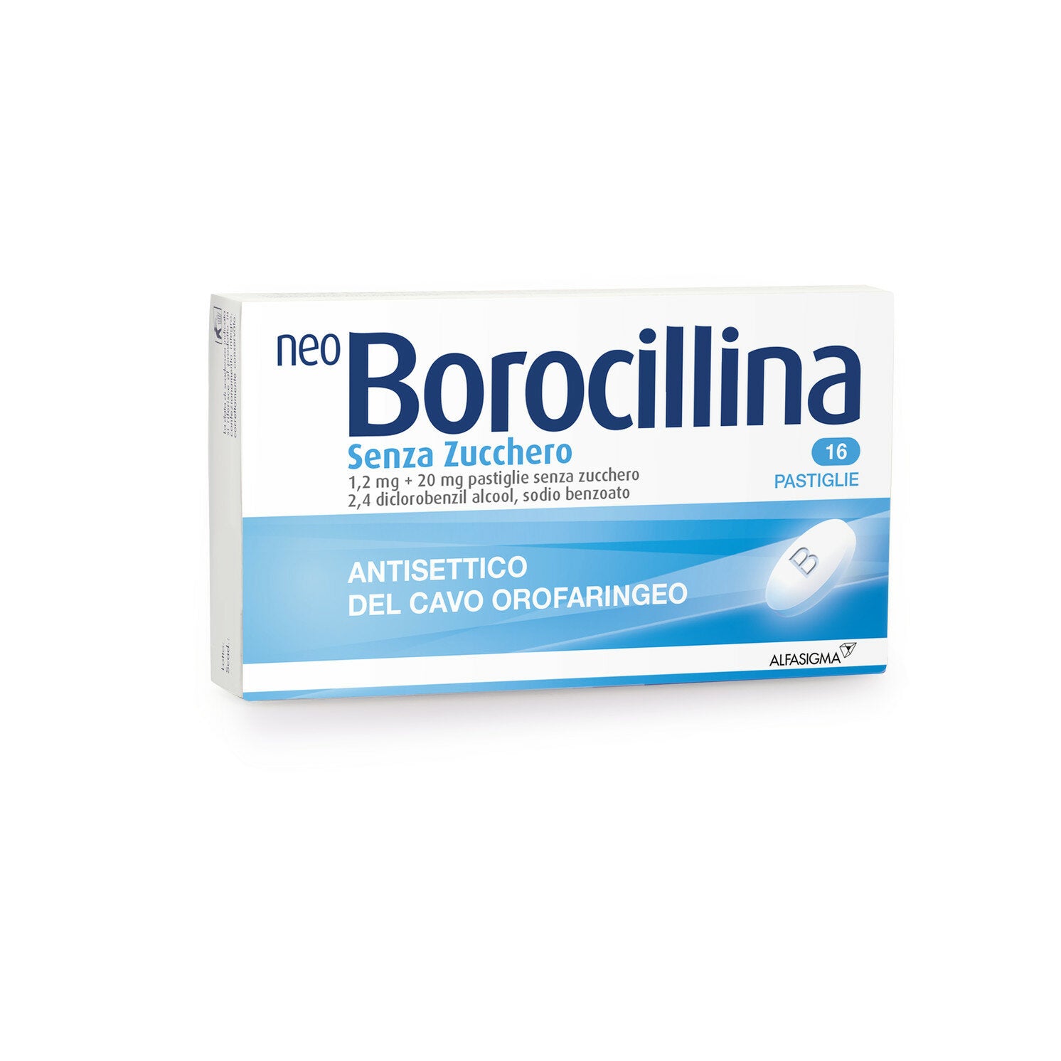 Neoborocillina Antisettico cavo orofaringeo senza zucchero 16 pastiglie-2