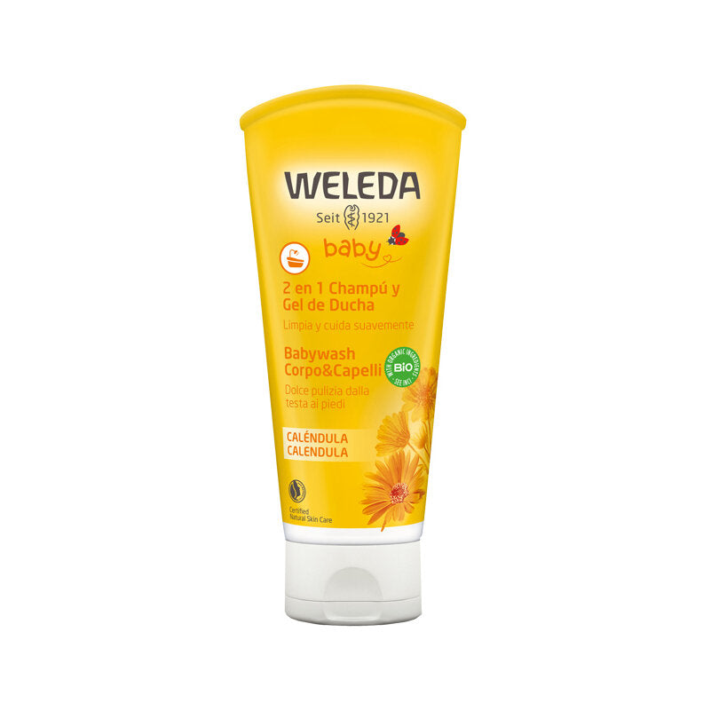 Weleda Babywash Calendula Gel Doccia Corpo E Capelli 200ml-2