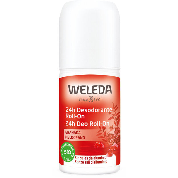 Weleda 24h Deodorante Roll-on al Melograno Bio 50ml-2