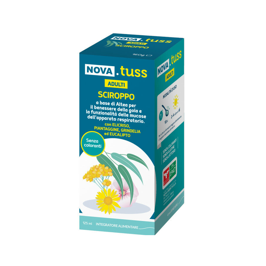Nova Tuss Sciroppo Adulti per il benessere delle vie respiratorie 160g-2