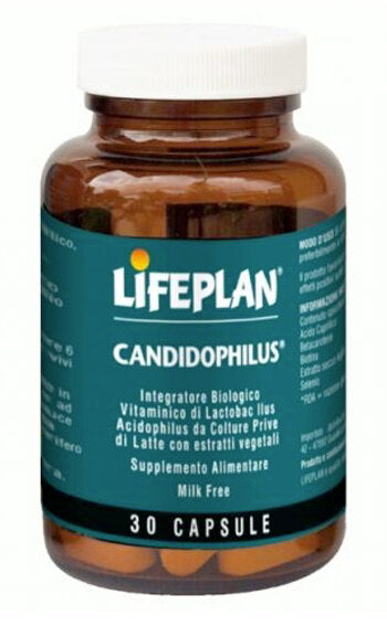 Lifeplan Candidophilus Senza Glutine Equilibrio Della Flora Intestinale 30 Capsule-2