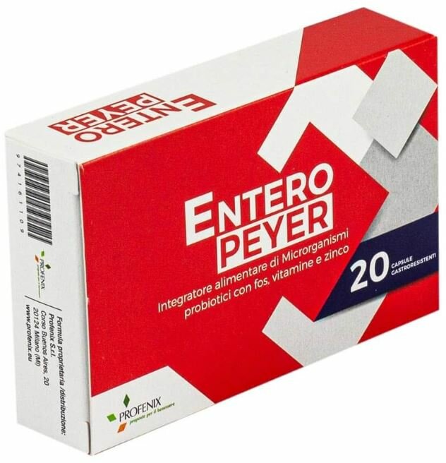 Enteropeyer integratore alimentare utile per la flora intestinale 20 capsule-2