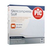 Pic Stericompress Soft compresse in tessuto non tessuto sterili 10x10 cm-1