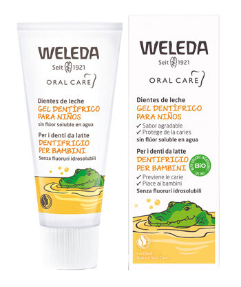 Weleda oral care dentifricio per bambini bio 50ml-2