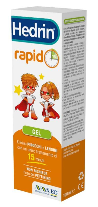 Hedrin Rapid Gel elimina pidocchi e lendini 100ml-2