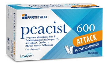 Peacist 600 ATTACK per il benessere delle vie urinarie 14 bustine orosolubili-2