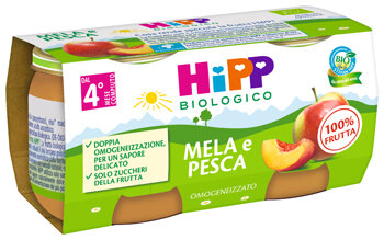 Hipp Omogeneizzato Bio mela e pesca 2x80g-2