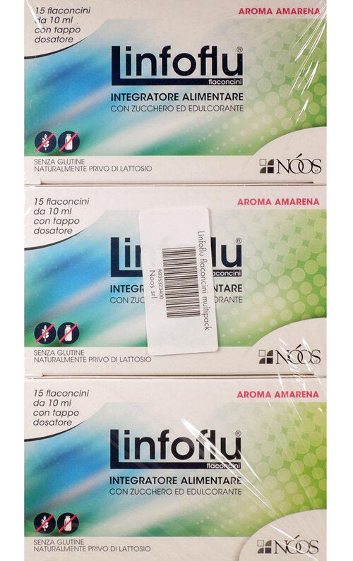 Linfoflu Vitamine e Minerali gusto Amarena MULTIPACK 6 confezioni da 15 flaconcini-1