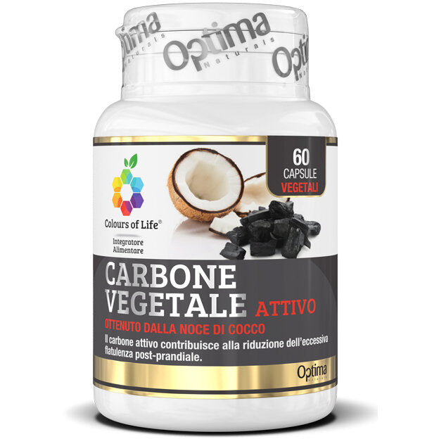Optima Colours of Life Carbone Vegetale Attivo 60 capsule-2