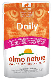 Almo Nature Daily Tonno e Salmone alimento umido per gatti adulti 70g-2