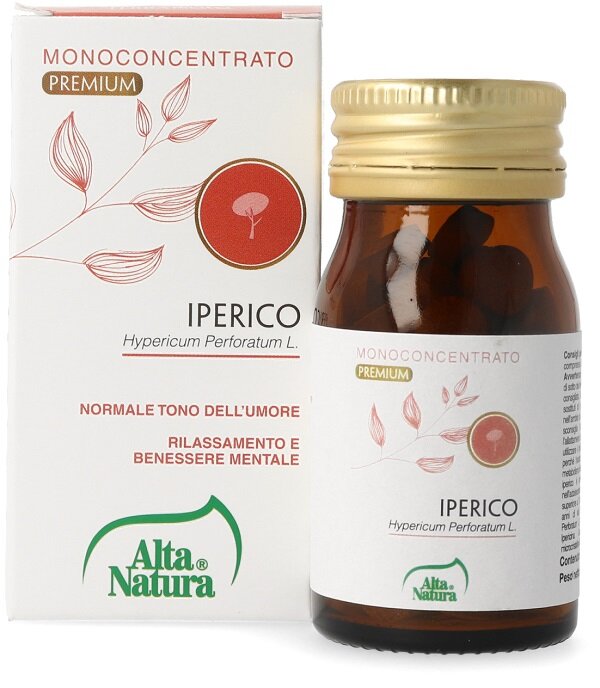 Alta Natura Monoconcentrato Premium Iperico per il benessere mentale 60 compresse-2