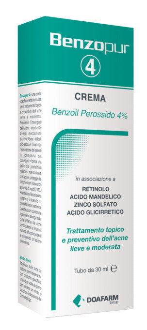 Benzopur 4 Crema viso per l'acne 30ml-1