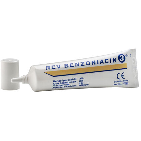 Rev Benzoniacin 3 per il trattamento topico dell'acne 30ml-2