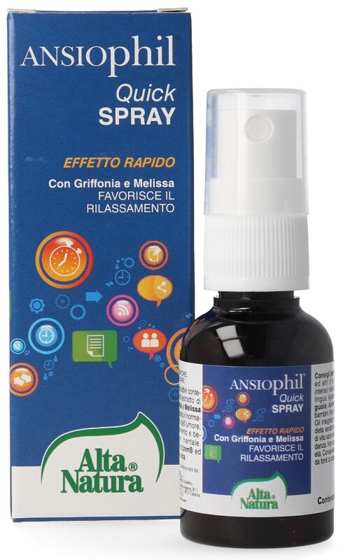 Alta Natura Ansiophil Quick Spray favorisce il rilassamento 20ml-2