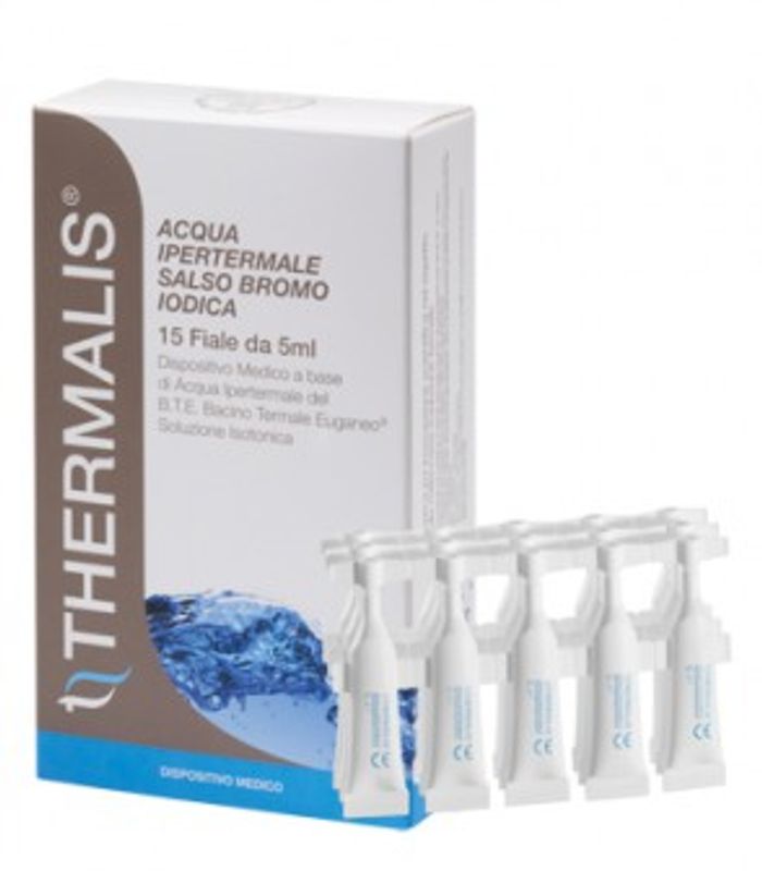 Thermalis Acqua Ipertermale Salso-bromo-iodica benessere respiratorio 15 fiale da 5ml-1