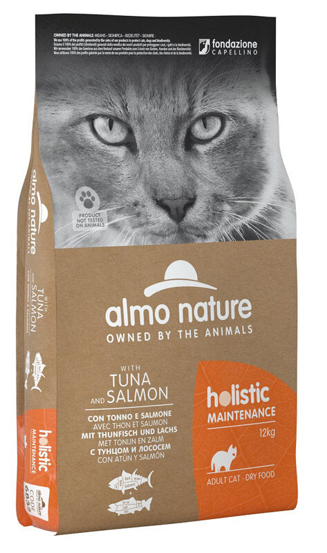 Almo Nature Holistic Maintenance Tonno E Salmone Cibo Secco Per Gatti Sacco 12kg-2