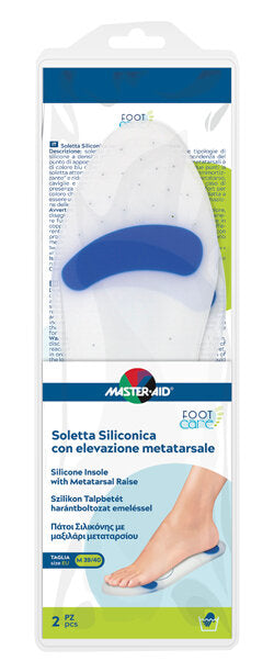 Master-Aid Foot Care Soletta Siliconica con elevazione metatarsale taglia M 2 pezzi-2