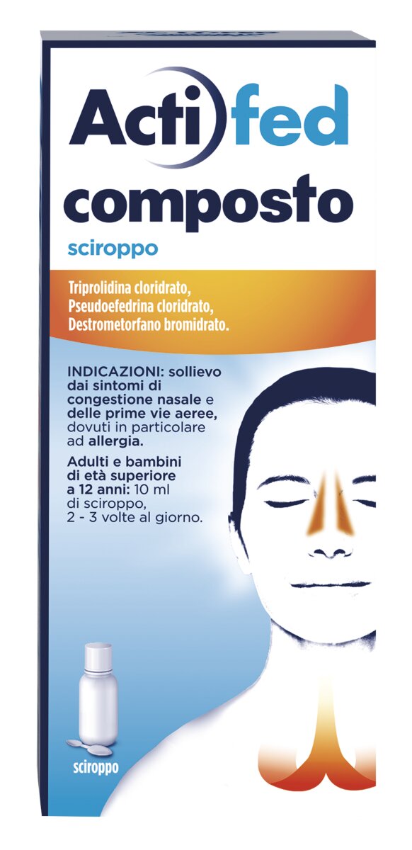 Actifed Composto sciroppo sintomatico tosse 100ml-2