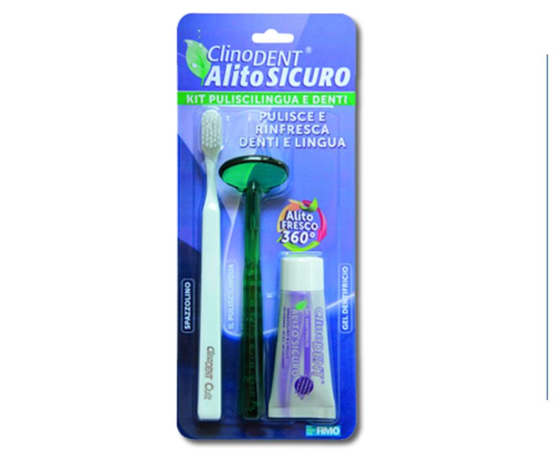 ClinoDENT Alito sicuro Kit Puliscilingua e denti-1