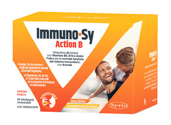 Immuno-Sy Action B per il sistema immunitario 20 stickpack orosolubili-2